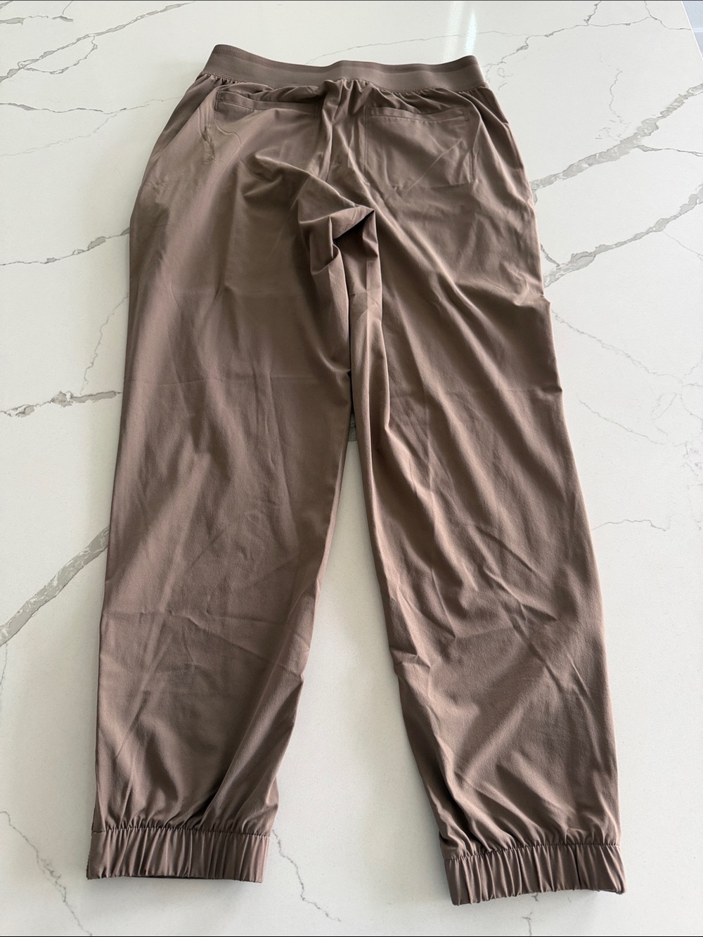 Athleta Taupe Brooklyn Zip-Hem Joggers - Picture 3 of 5